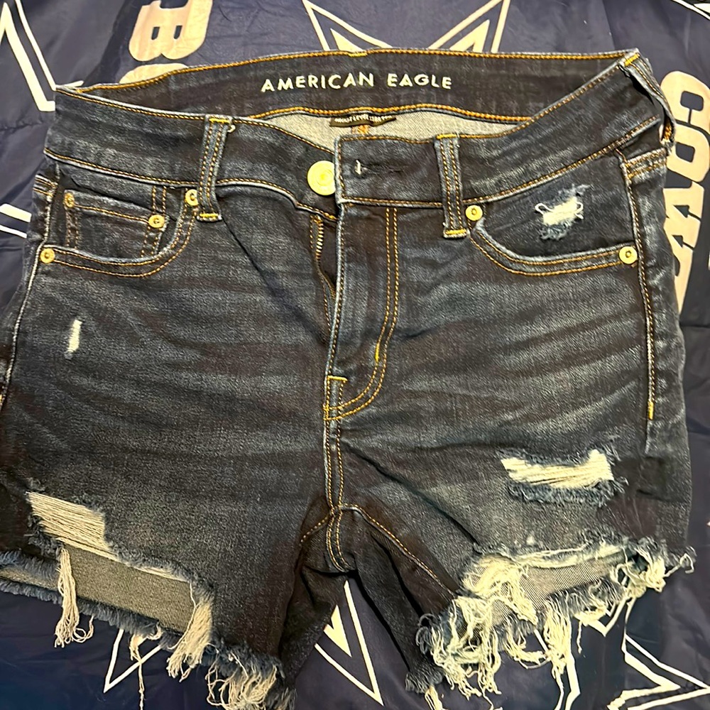 American eagle next level stretch Midi Jean shorts